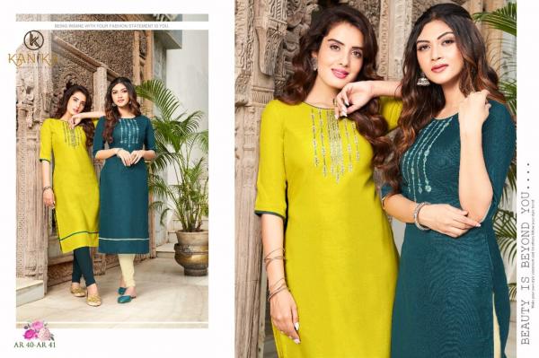 Kanika Anuroop 5 Fancy Silk Embroidery Kurti 